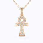 Eternal Life Diamond Ankh Necklace