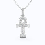Eternal Life Diamond Ankh Necklace