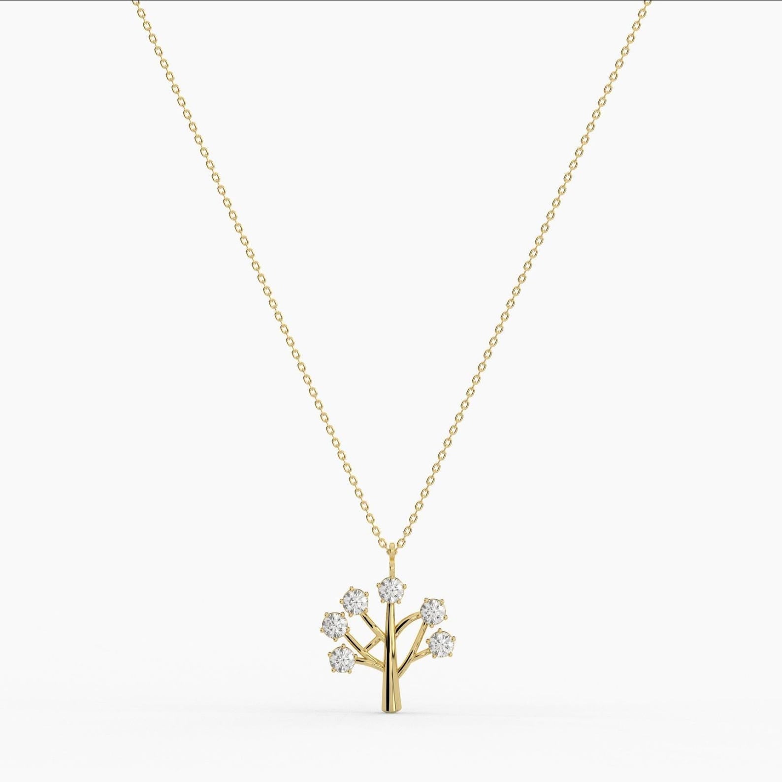 Eternal Tree of Life Diamond Necklace