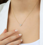 Everyday Pavé Heart Necklace