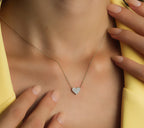 Everyday Pavé Heart Necklace