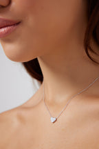Everyday Pavé Heart Necklace