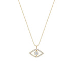 Evil Eye Diamond Pendant Necklace