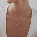 Evil Eye Diamond Pendant Necklace