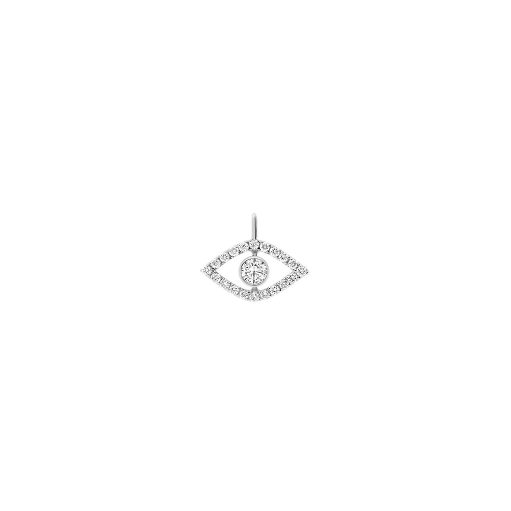 Evil Eye Diamond Pendant Necklace