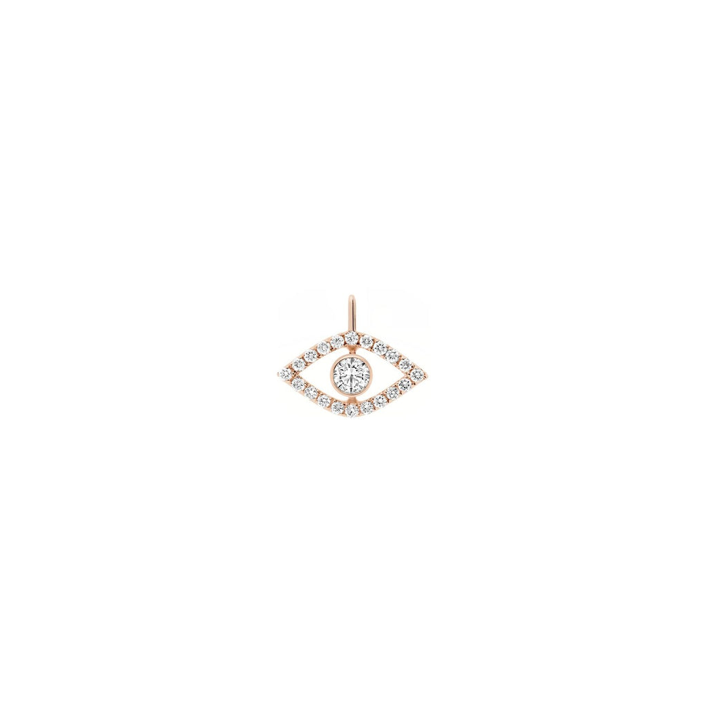Evil Eye Diamond Pendant Necklace