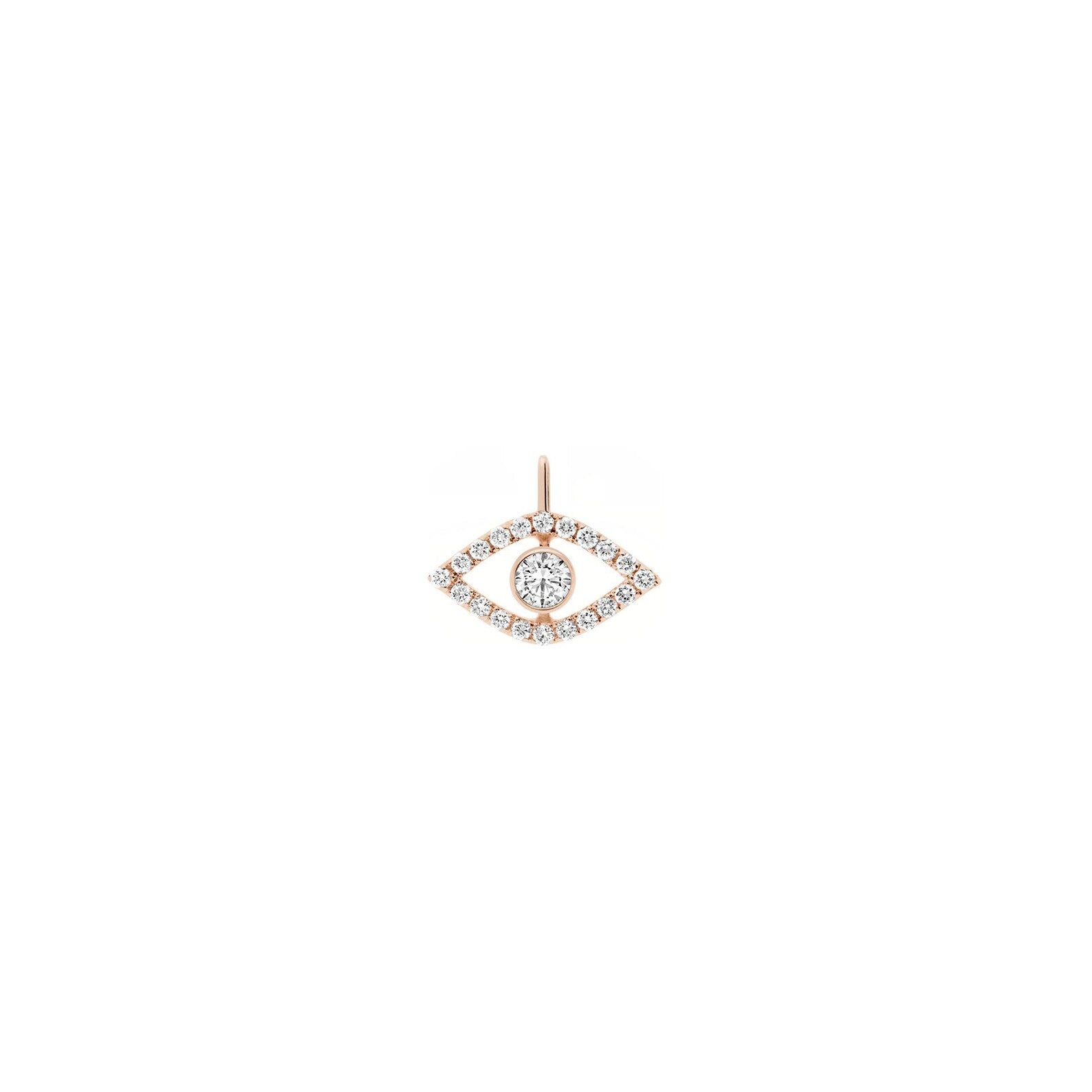 Evil Eye Diamond Pendant Necklace