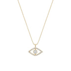Evil Eye Diamond Pendant Necklace