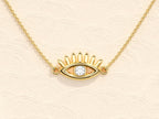 Eyelash Evil Eye Necklace