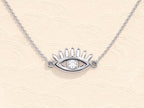 Eyelash Evil Eye Necklace