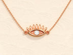 Eyelash Evil Eye Necklace