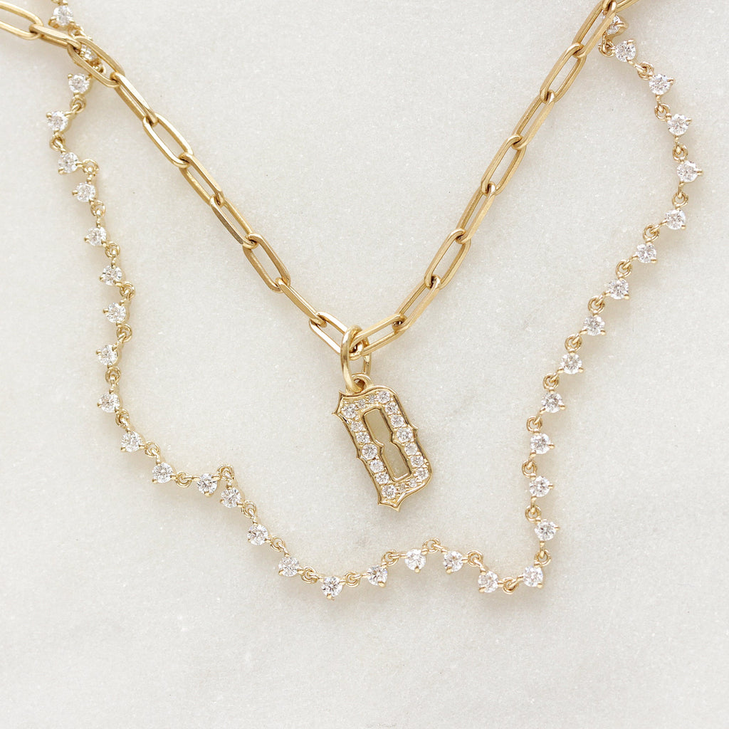 Floating Diamond Tennis Necklace