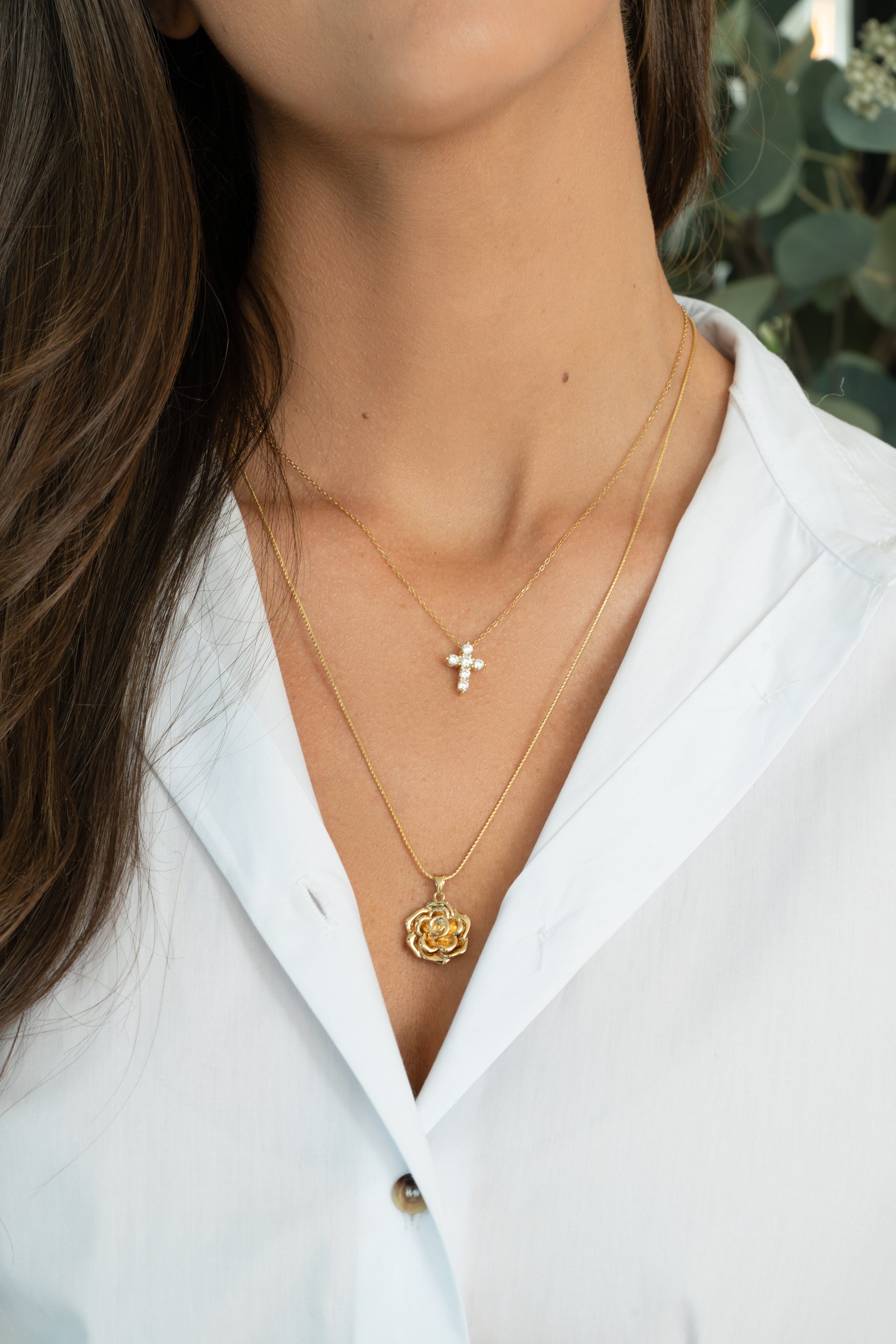 Floral Rose Necklace