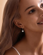 Flower Chain Drop Hoops
