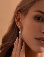 Flower Chain Drop Hoops
