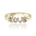 Forever Love Script Ring