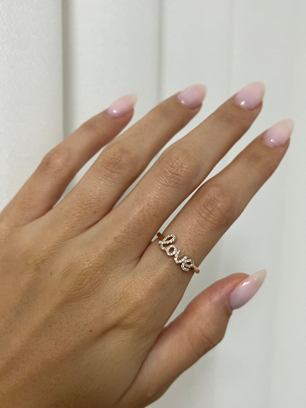 Forever Love Script Ring