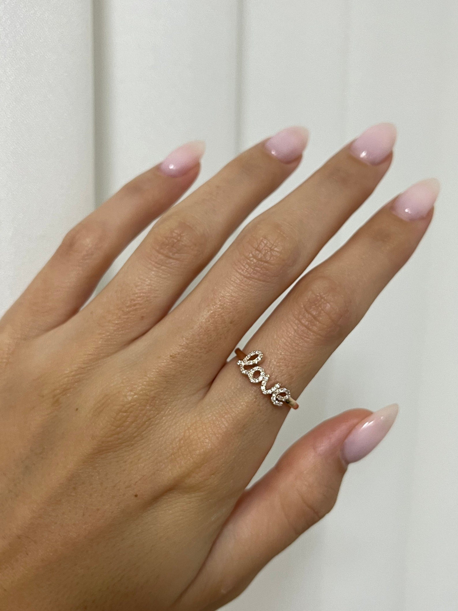 Forever Love Script Ring