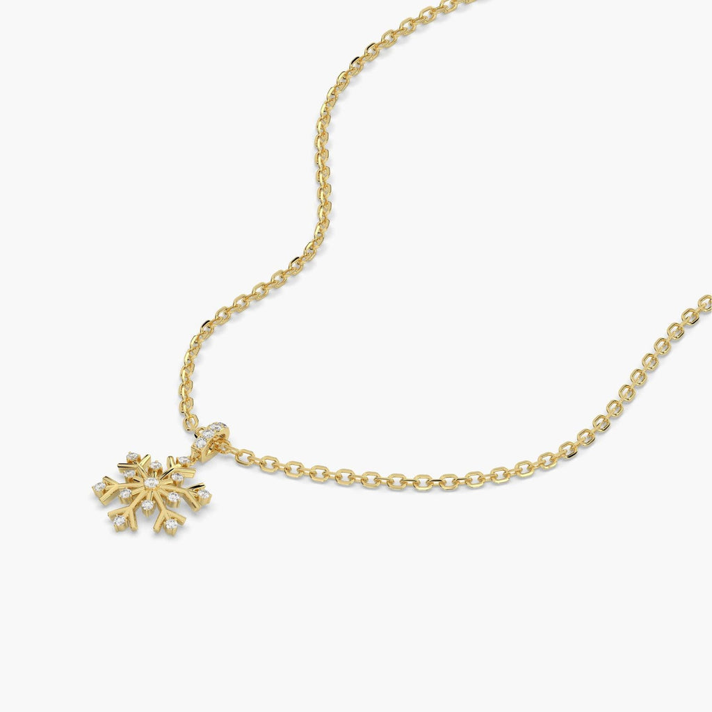 Frostlight Snowflake Diamond Necklace