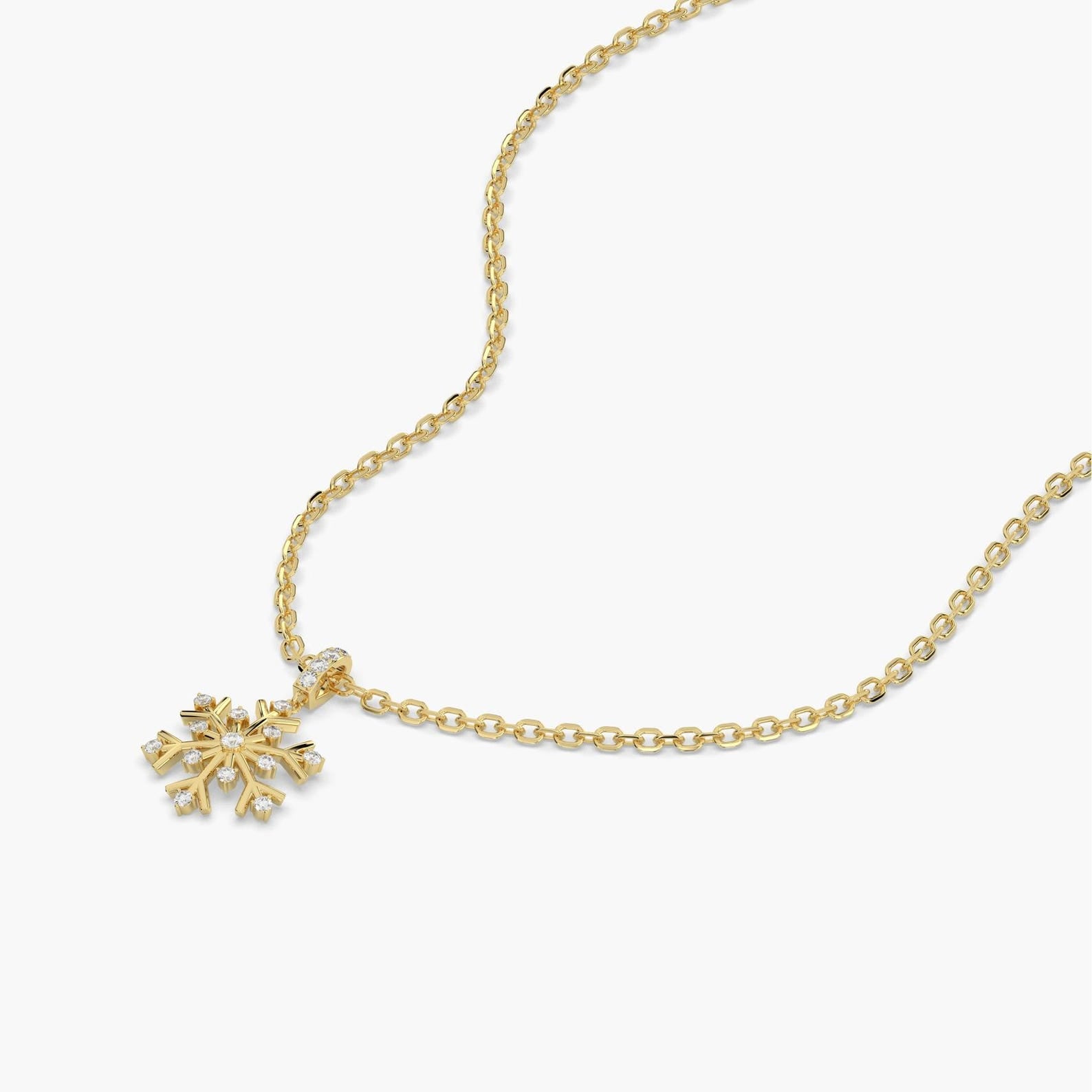 Frostlight Snowflake Diamond Necklace