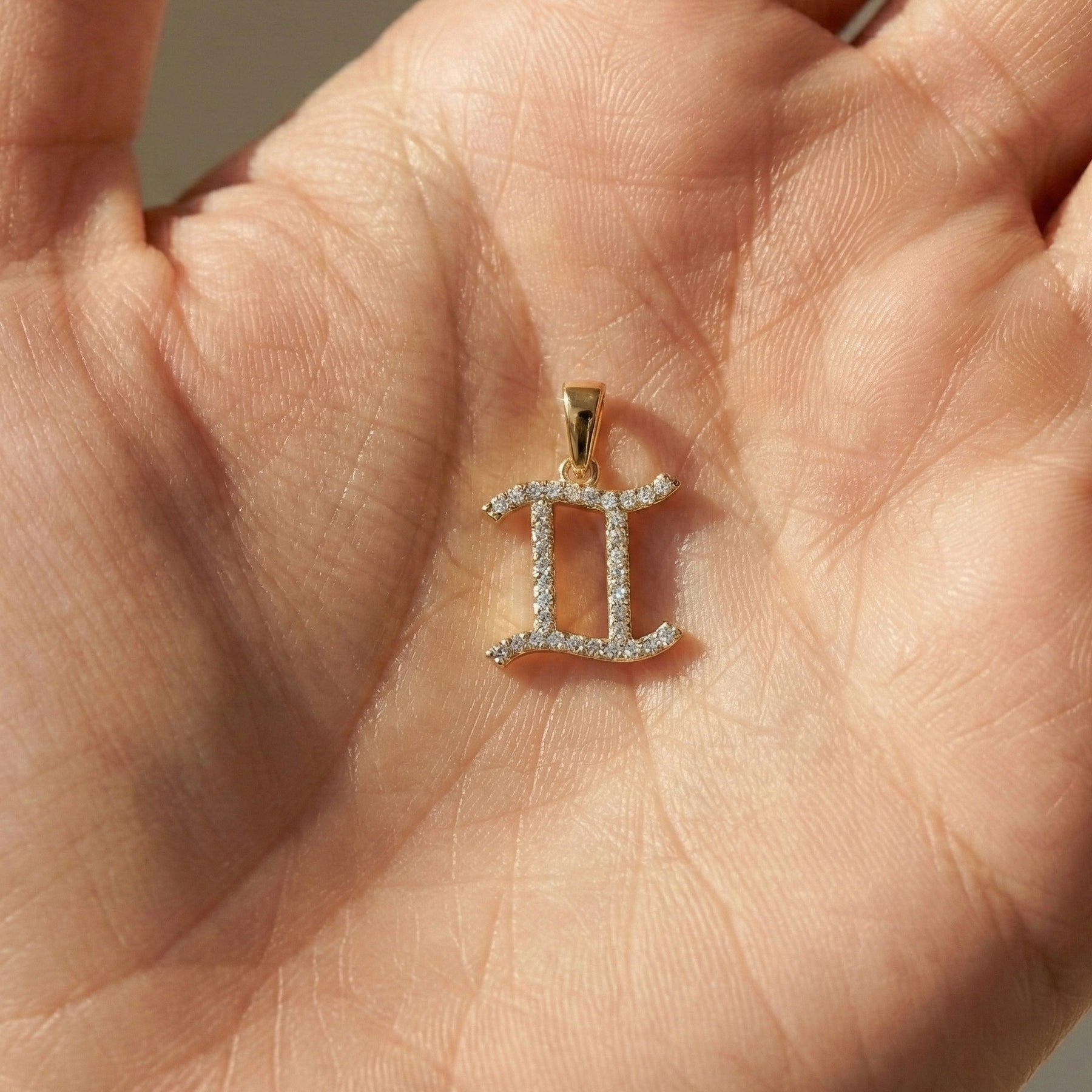 Gemini Zodiac Diamond Necklace