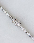 Graduated Round Diamond Tennis Necklace