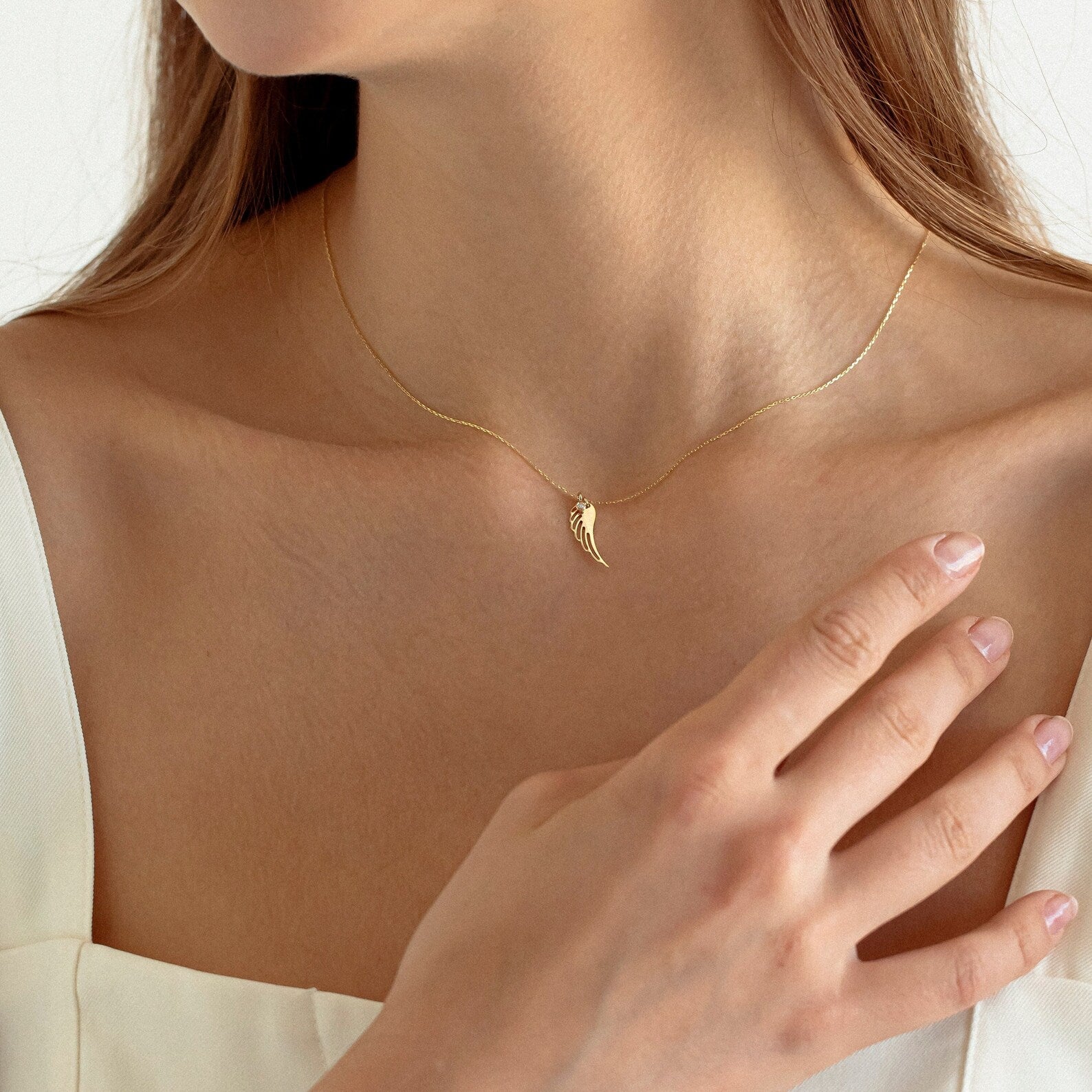 Guardian Angel Wing Necklace