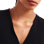 Halo Cross Pendant Necklace