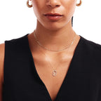 Halo Cross Pendant Necklace