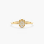 Hamsa Hand Diamond Ring