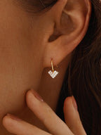 Heart Pave Huggies