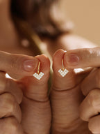 Heart Pave Huggies