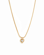 Heart Solitaire Chain Pendant