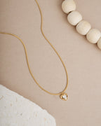 Heart Solitaire Chain Pendant