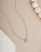 Heart Solitaire Chain Pendant