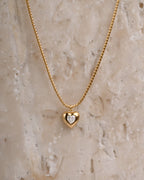 Heart Solitaire Chain Pendant