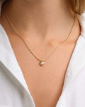 Heart Solitaire Chain Pendant