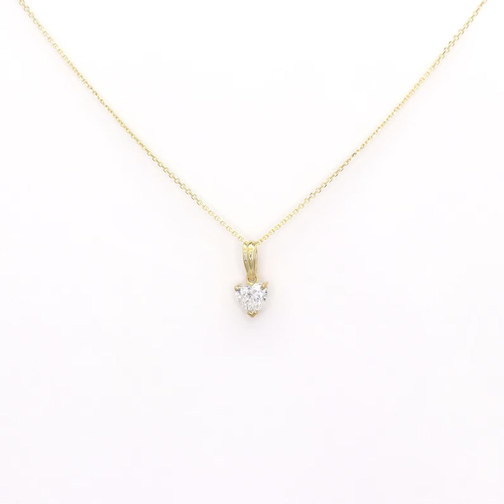 Heart Diamond Pendant Necklace
