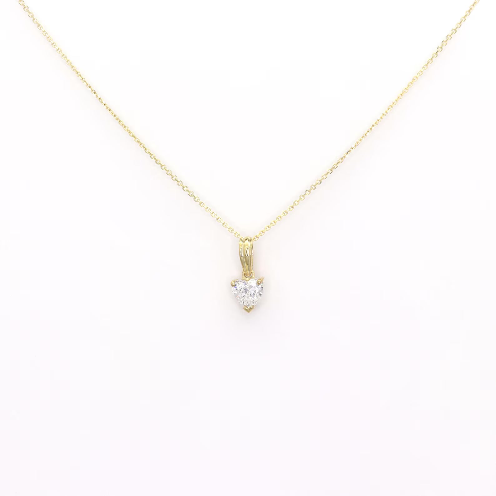 Heart Diamond Pendant Necklace