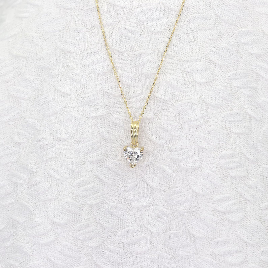 Heart Diamond Pendant Necklace