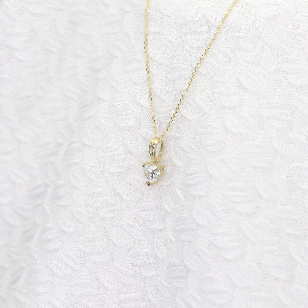 Heart Diamond Pendant Necklace