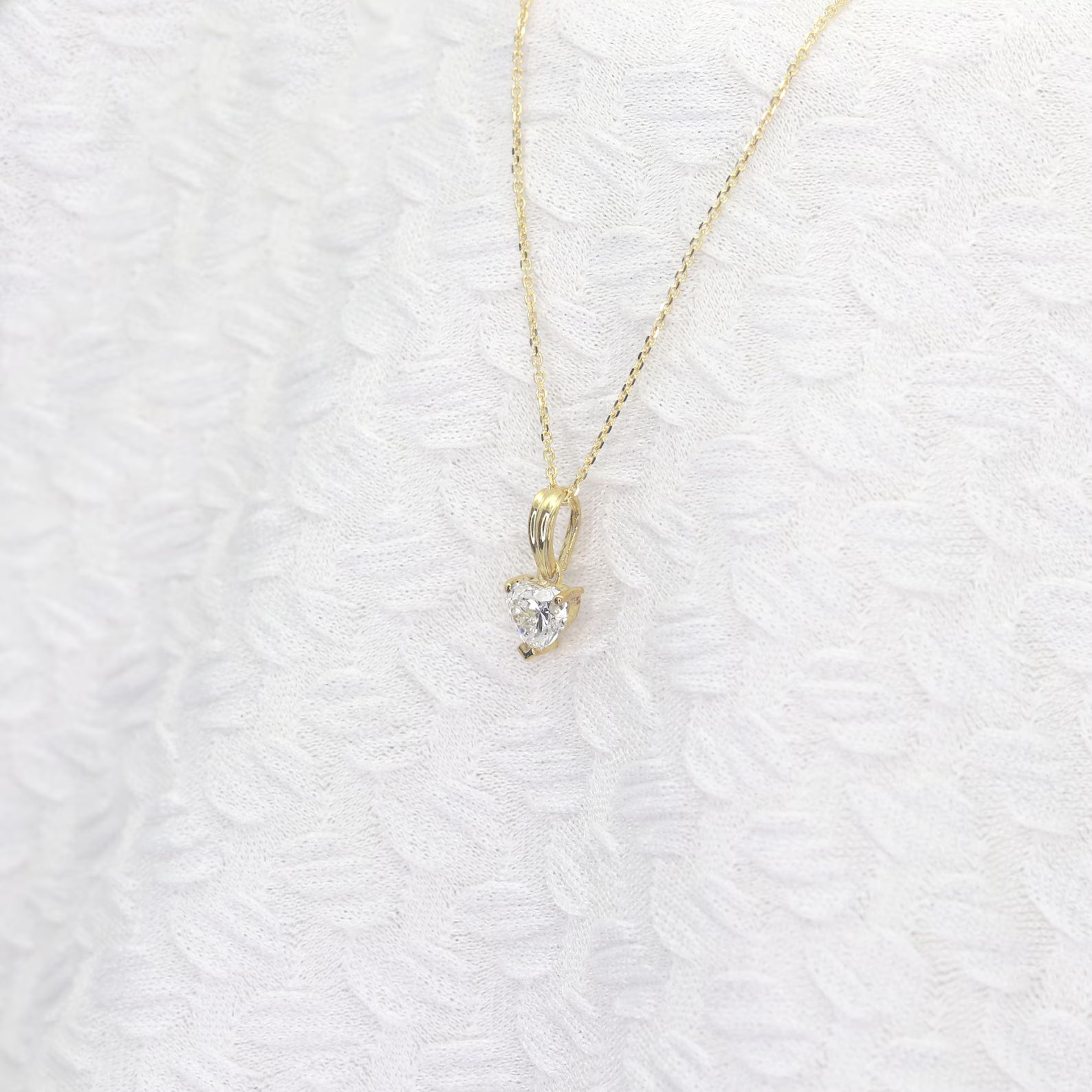 Heart Diamond Pendant Necklace