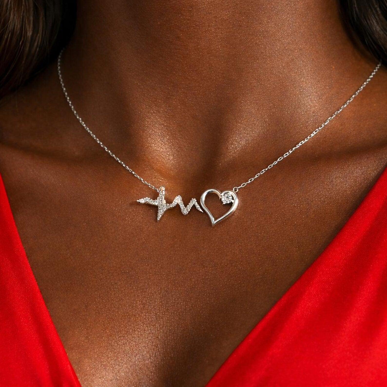Heartbeat Love Diamond Necklace