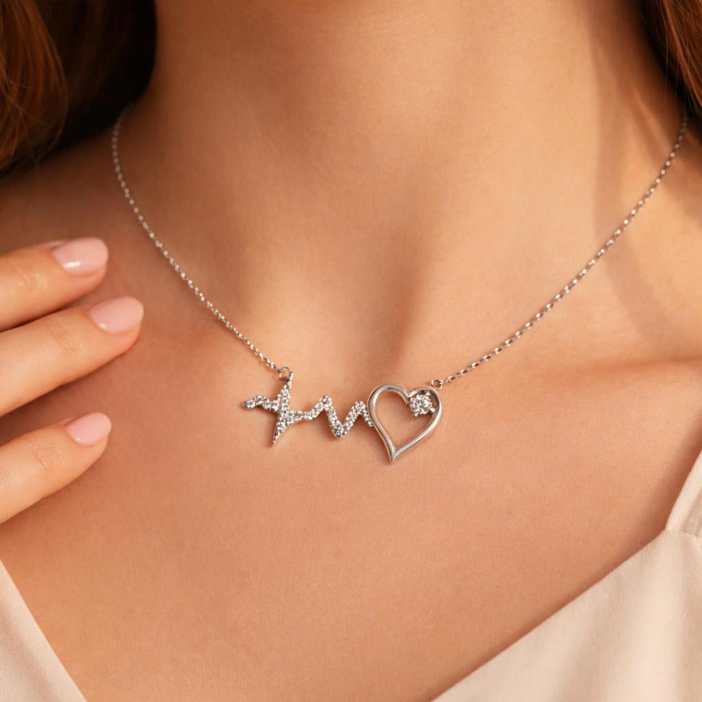 Heartbeat Love Diamond Necklace