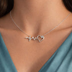 Heartbeat Love Diamond Necklace