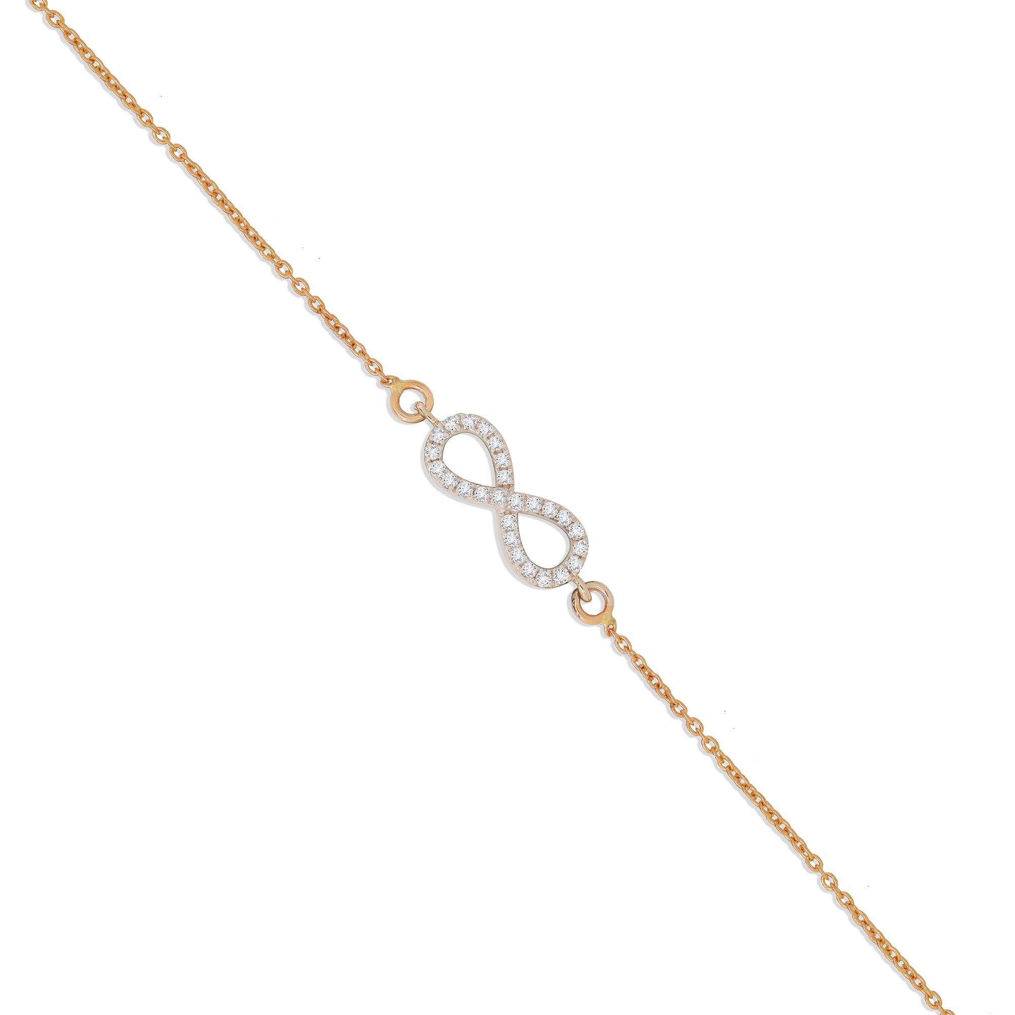 Infinity Motif Diamond Chain Bracelet