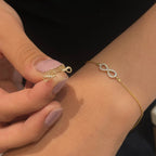 Infinity Motif Diamond Chain Bracelet