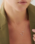 Interlinked Paperclip Diamond Necklace