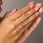 Intertwined Circle Diamond Necklace