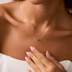 Intertwined Circle Diamond Necklace
